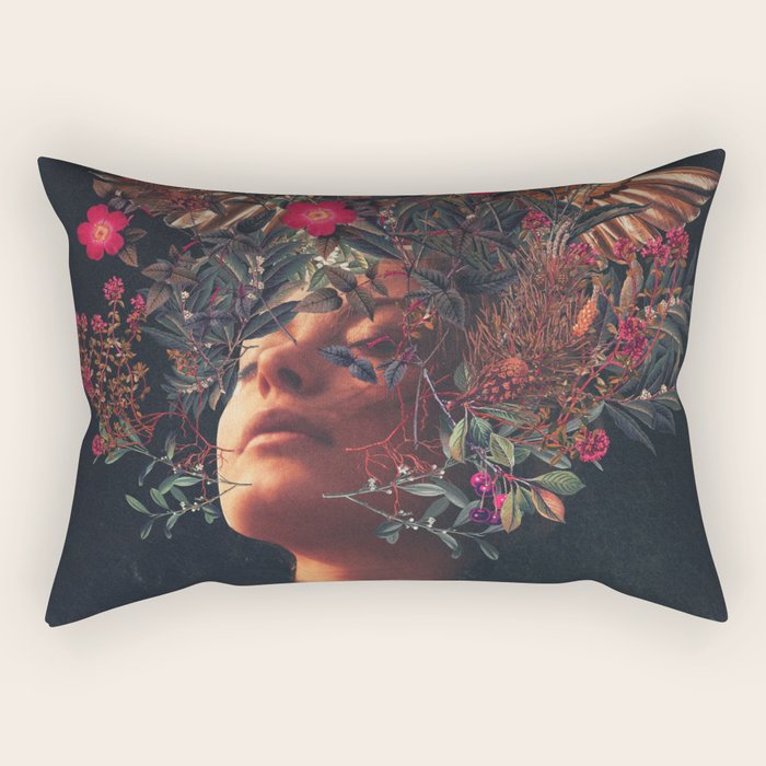 Kissing Rosa Rectangular Pillow Gallery Image 2