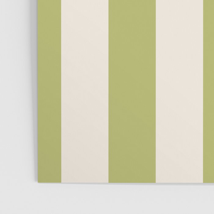 Duo I - Green and Butter Stripes Poster Gallery Image 3