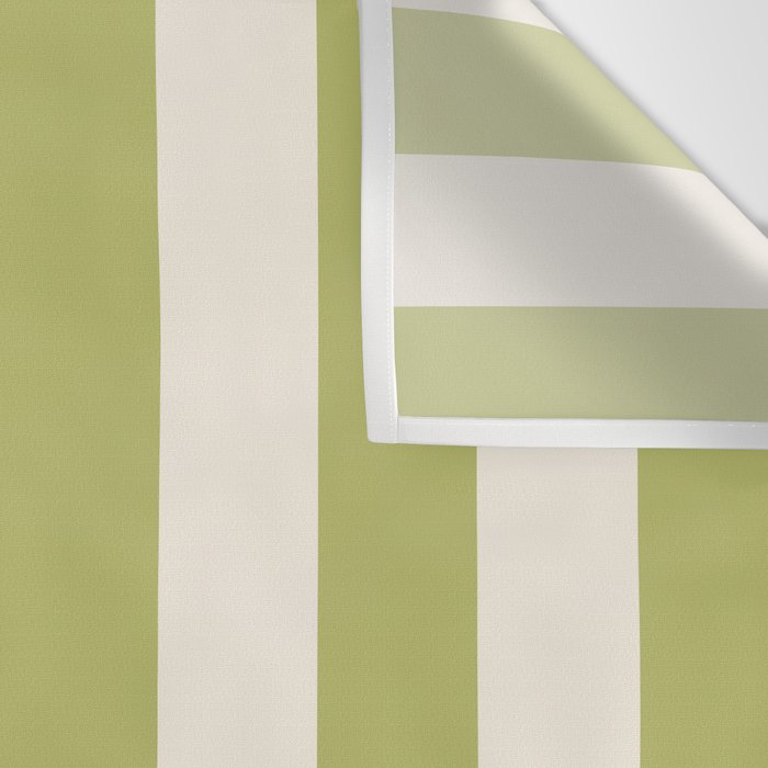 Duo I - Green and Butter Stripes Wall Tapestry Gallery Image 3