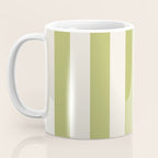 Duo I - Green and Butter Stripes Coffee Mug Gallery Image 3