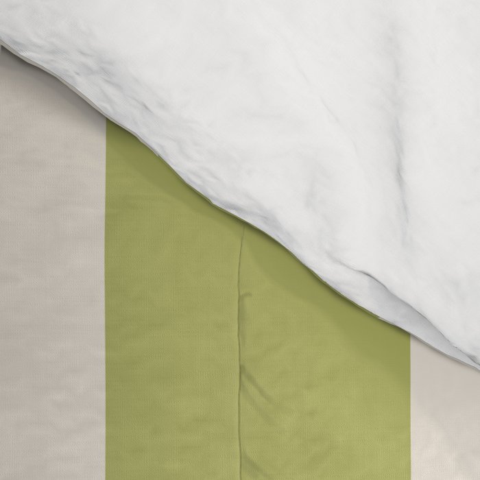 Duo I - Green and Butter Stripes Comforter Gallery Image 4