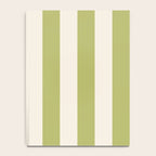 Duo I - Green and Butter Stripes Notebook Gallery Image 4