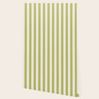 Duo I - Green and Butter Stripes Wallpaper Gallery Image 2