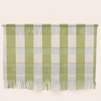 Duo I - Green and Butter Stripes Wall Hanging Gallery Image 1