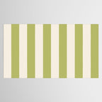 Duo I - Green and Butter Stripes Tablecloth Gallery Image 2