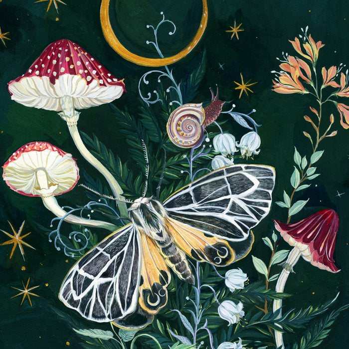 Mushroom night moth Coffee Mug Gallery Image 2