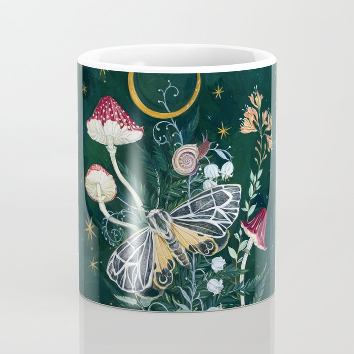 Mushroom night moth Coffee Mug Gallery Image 4