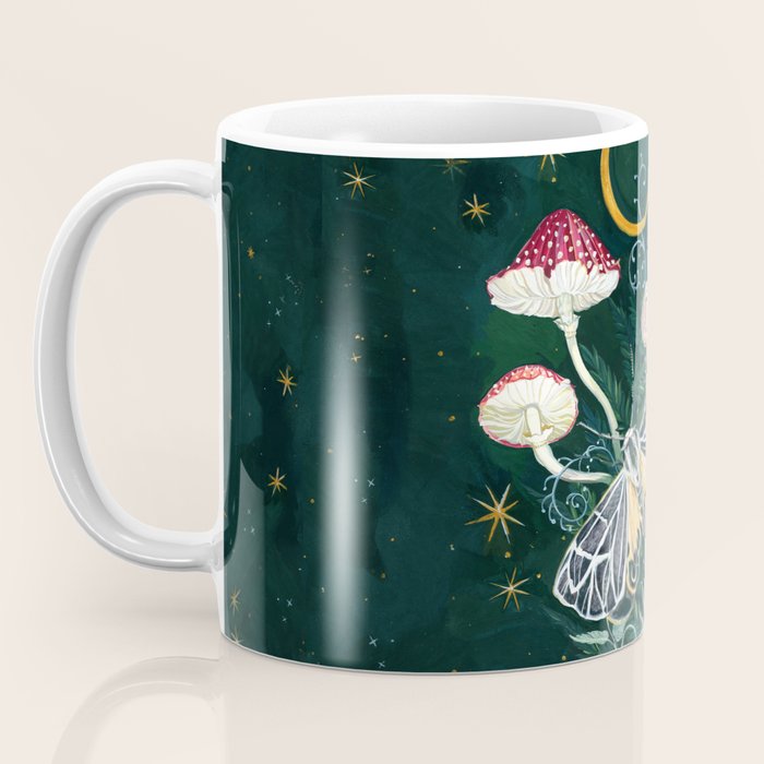 Mushroom night moth Coffee Mug Gallery Image 3