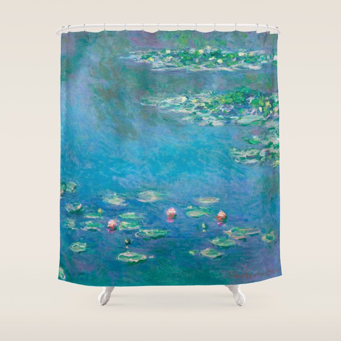 Water Lilies by Claude Monet Shower Curtain Gallery Image 1