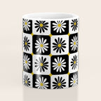 Checkered Daisies - Black & White Coffee Mug Gallery Image 4