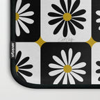 Checkered Daisies - Black & White Laptop Sleeve Gallery Image 3