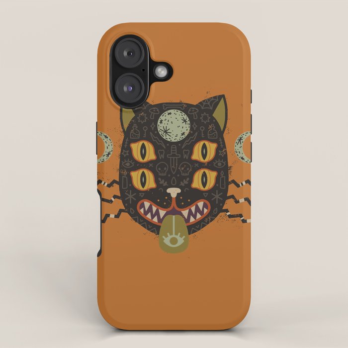 Spooky Cat iPhone Case Gallery Image 1