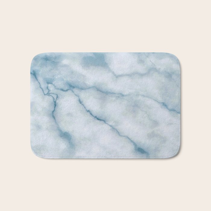 Light blue marble texture Bath Mat Gallery Image 1