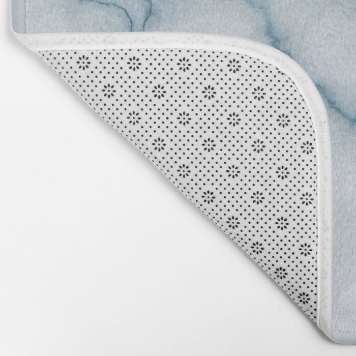 Light blue marble texture Bath Mat Gallery Image 2