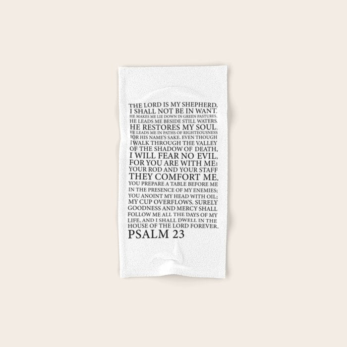 Psalm 23 The Lord Bath Towel Gallery Image 1