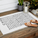 Psalm 23 The Lord Outdoor Rug Gallery Image 2