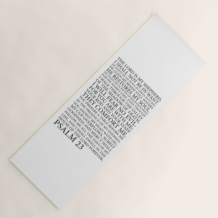 Psalm 23 The Lord Yoga Mat Gallery Image 1