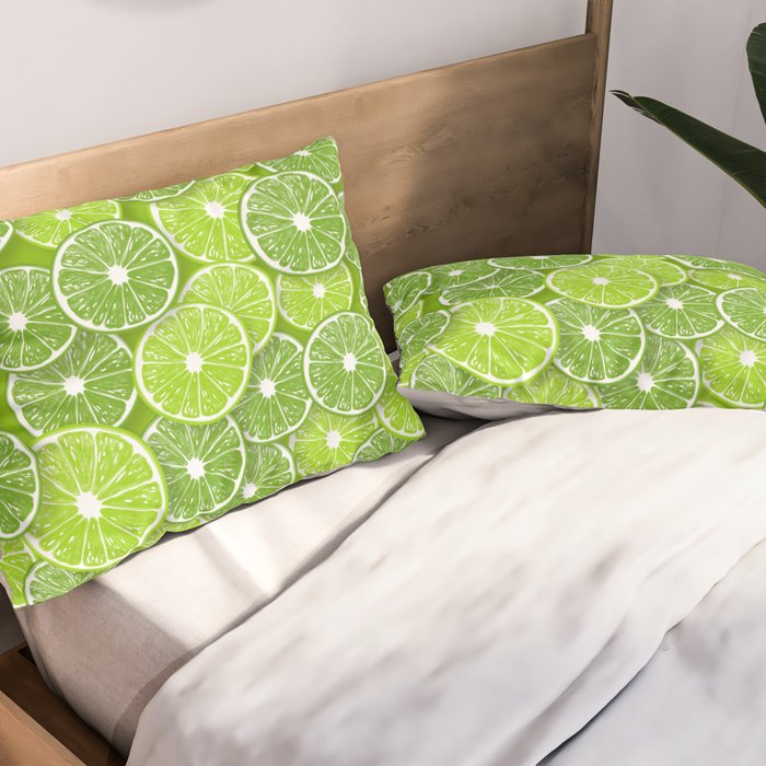 Lime pop Pillow Sham Gallery Image 2