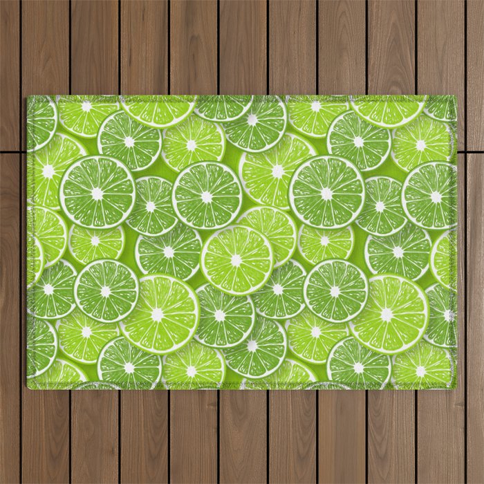 Lime pop Outdoor Rug Gallery Image 1
