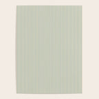 Ultra Fine Stripes Vertical Minimalist Pattern in Light Celadon Blue Green and Cream Poster Gallery Image 4