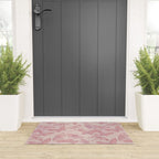 Butterfly Pattern soft pink pastel Welcome Mat Gallery Image 3