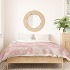 Butterfly Pattern soft pink pastel Duvet Cover Gallery Image 3