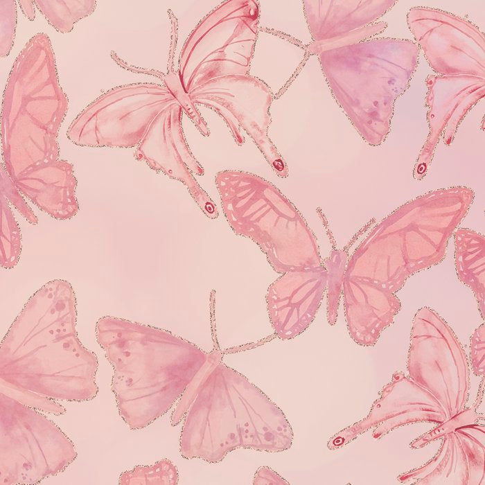 Butterfly Pattern soft pink pastel Coffee Mug Gallery Image 2