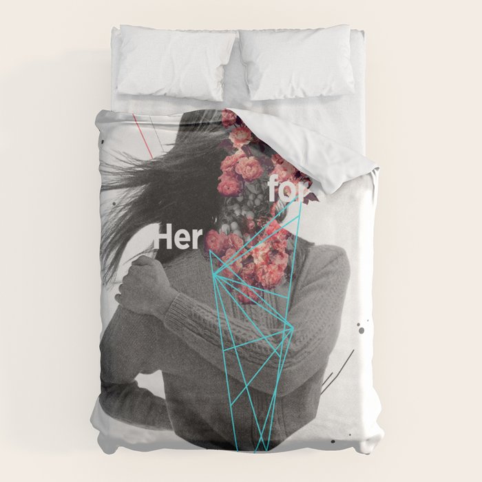For Her Duvet Cover Gallery Image 1