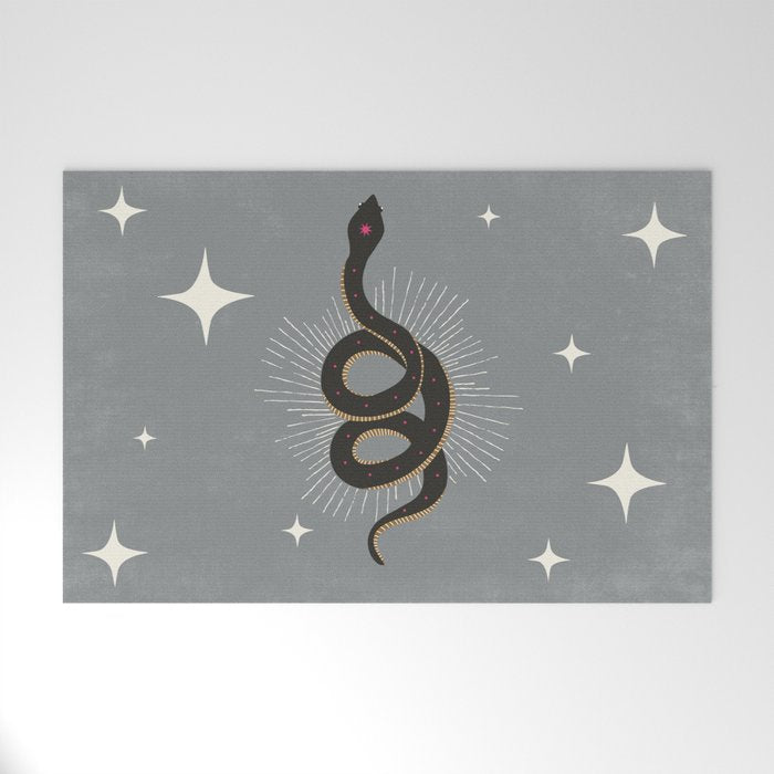 Slither - Gray Welcome Mat Gallery Image 1