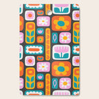 Vintage scandinavian floral art pattern Cutting Board Gallery Image 1