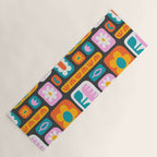 Vintage scandinavian floral art pattern Yoga Mat Gallery Image 1