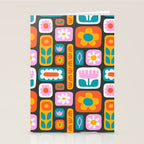 Vintage scandinavian floral art pattern Stationery Card Gallery Image 2