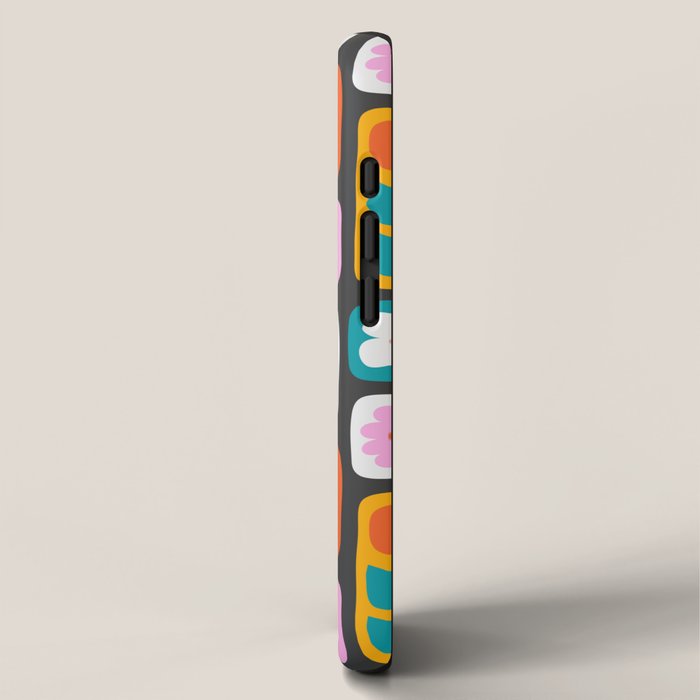 Vintage scandinavian floral art pattern iPhone Case Gallery Image 2