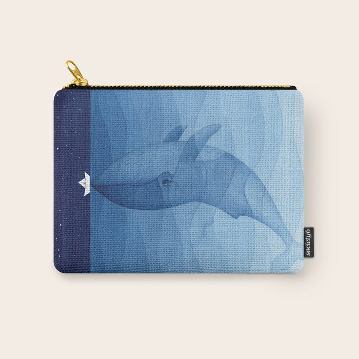 Whale blue ocean Carry All Pouch Gallery Image 1