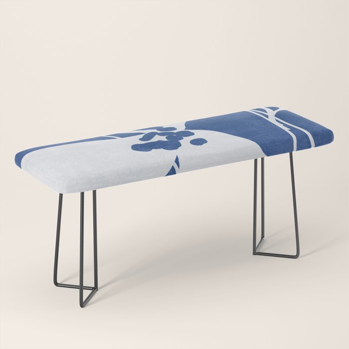 Abstract Minimal Flowers 4/Blue Bench Gallery Image 1