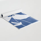 Abstract Minimal Flowers 4/Blue Yoga Mat Gallery Image 2