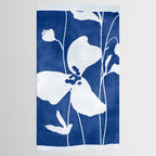 Abstract Minimal Flowers 4/Blue Tablecloth Gallery Image 2