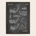 Golf Clubs Patent - Golfing Art - Black Chalkboard Poster Gallery Image 4