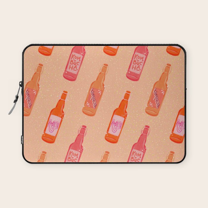 Kombucha Bottles - Pink Laptop Sleeve Gallery Image 1