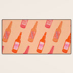 Kombucha Bottles - Pink Desk Mat Gallery Image 3