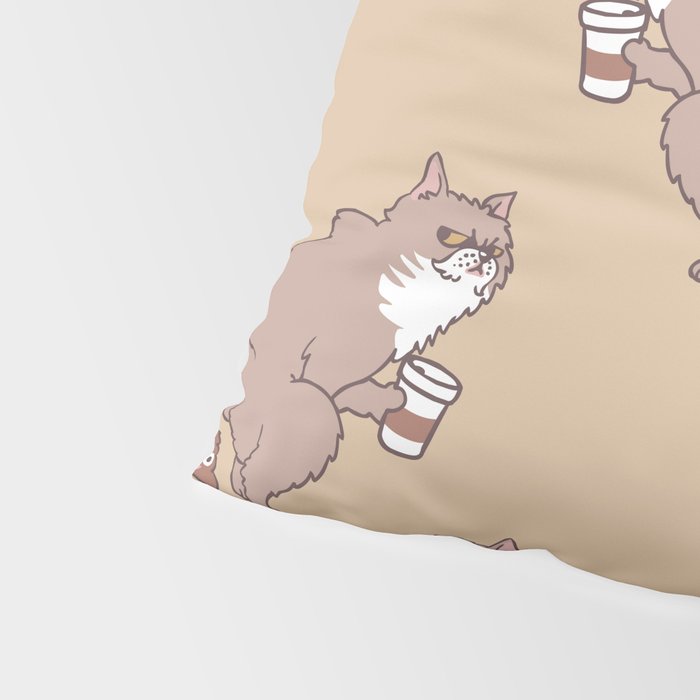 Coffee Makes Cat Poop Pillow Sham Gallery Image 4