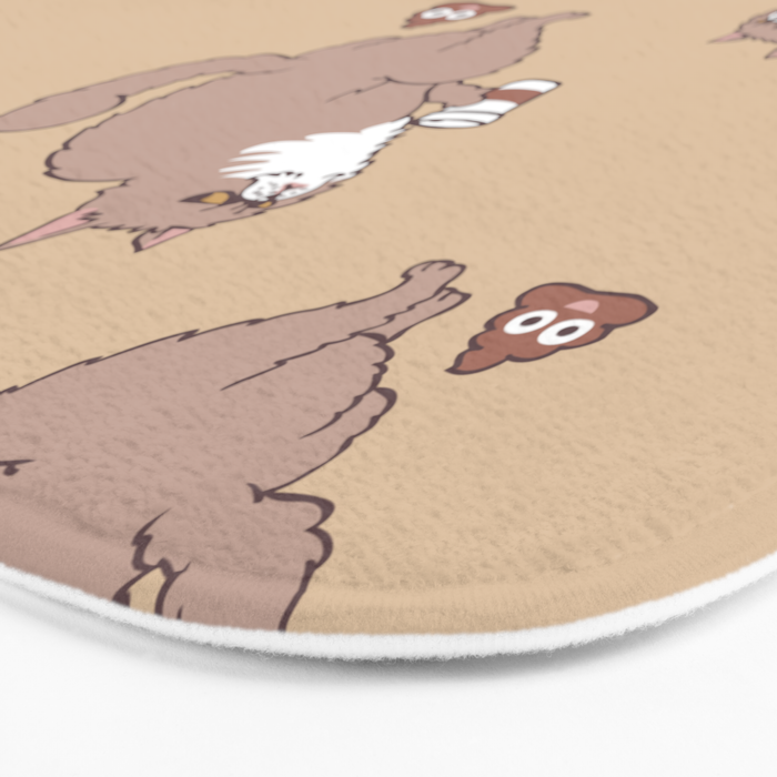 Coffee Makes Cat Poop Bath Mat Gallery Image 3