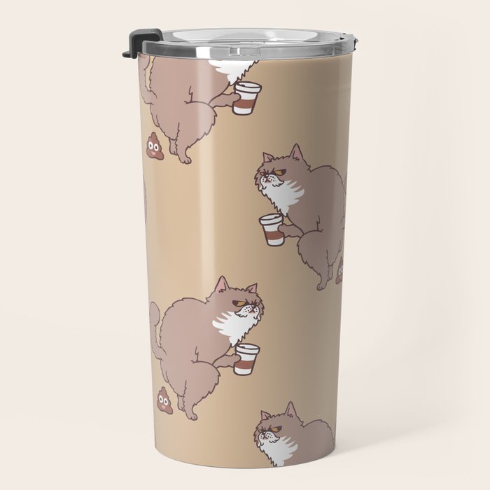 Coffee Makes Cat Poop Travel Mug Gallery Image 3