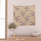 Coffee Makes Cat Poop Wall Tapestry Gallery Image 2