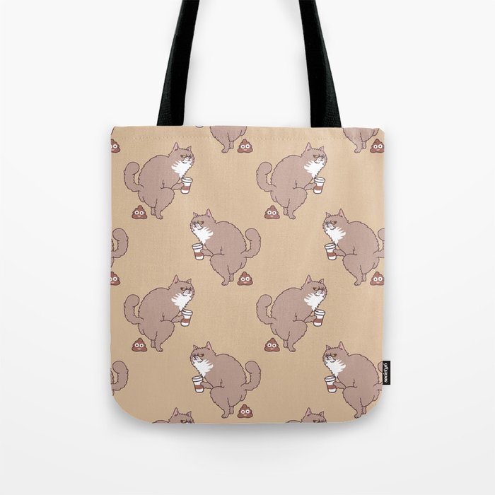 Coffee Makes Cat Poop Tote Bag Gallery Image 1