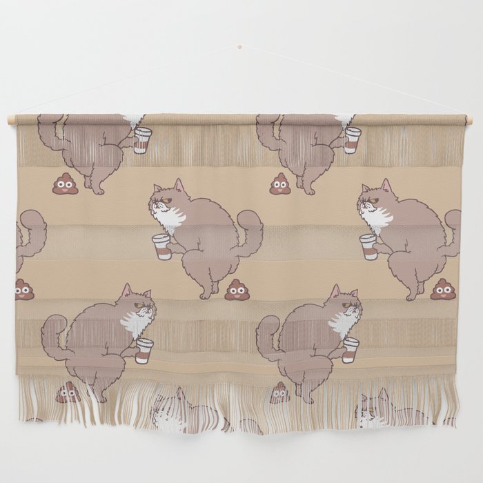 Coffee Makes Cat Poop Wall Hanging Gallery Image 1