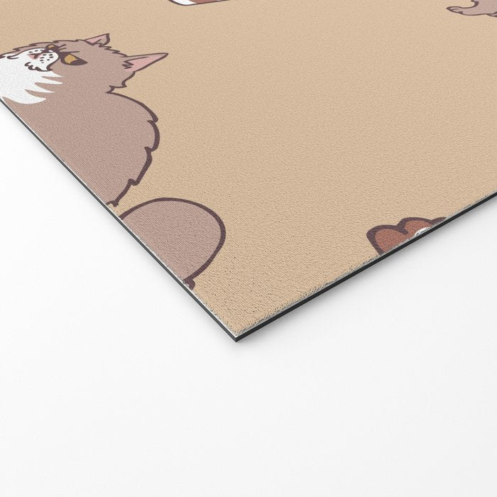 Coffee Makes Cat Poop Welcome Mat Gallery Image 2