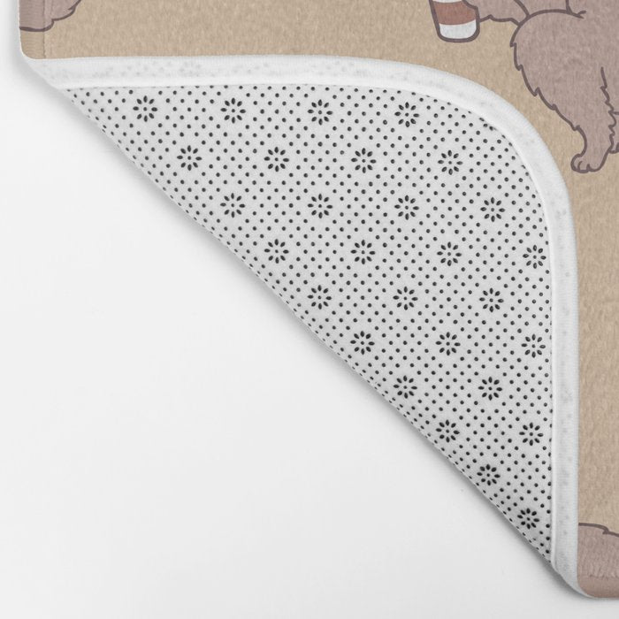 Coffee Makes Cat Poop Bath Mat Gallery Image 2