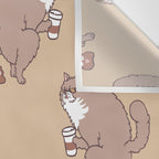Coffee Makes Cat Poop Wall Tapestry Gallery Image 3