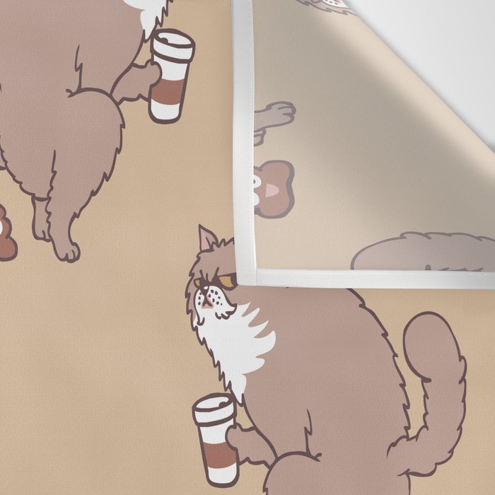 Coffee Makes Cat Poop Wall Tapestry Gallery Image 3